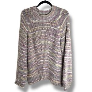 Nicholas Maliya Knit Alpaca Blend Sweater Size Large Cozy Winter